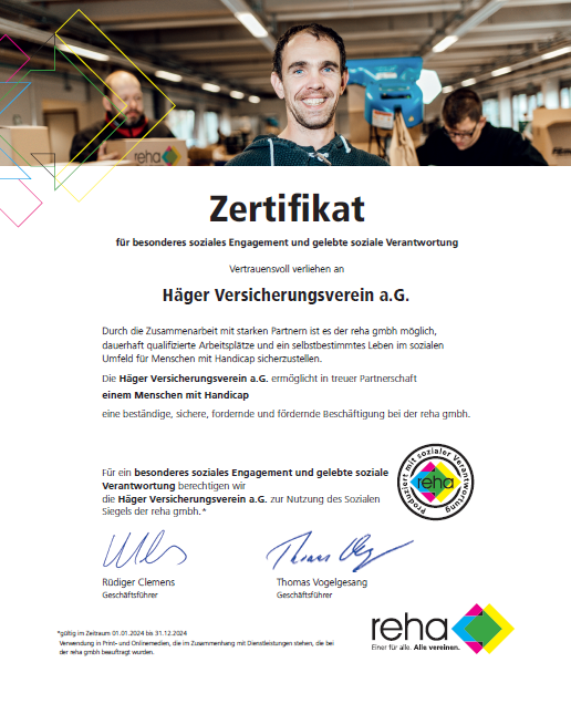 Reha Zertifikat